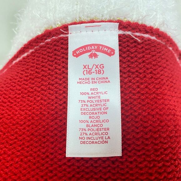 Holiday Time Womens Mrs. Santa Cardigan Top Sweater XL (16-18) Christmas Costume - Picture 14 of 14